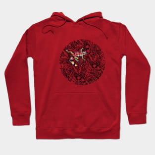 Lizard Tessellation Red Hoodie